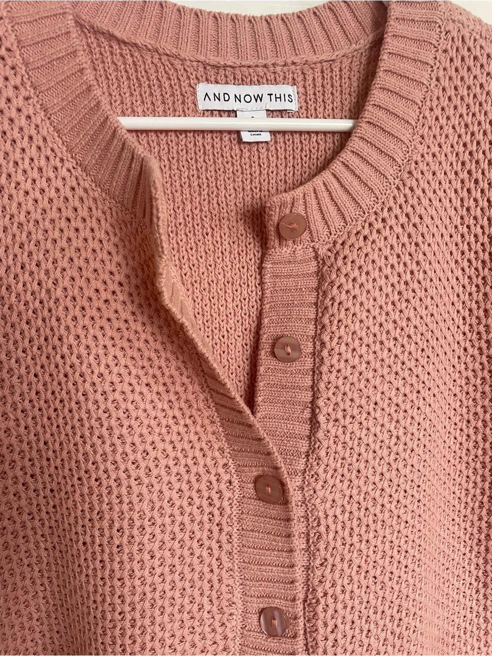 And Now This Dusty Rose Short-Sleeve Knit Cardigan - Picture 2 of 5